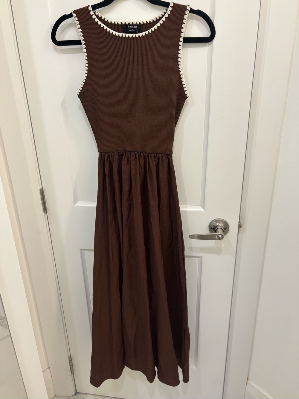 NWT The Workshop Knit Brown maxi dress
